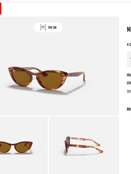 Ray-Ban Nina Sunglasses - Lavender Crystal (RARE) main image 11